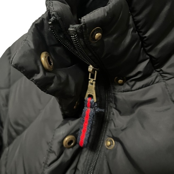 Tommy Hilfiger Black Down Feather Puffer Coat - Picture 5 of 12